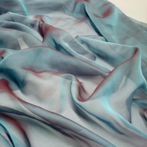 Cosplay Dress Fabric Magic Silk Chiffon Cation Solid Color Soft Silky 30D Thin Fabric Light DIY Dancing Dress Fabric