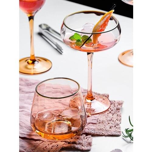 Creative Personality Red Wine Glass Set Crystal Glasses Household Large Luxury Goblet Champagne Glass
