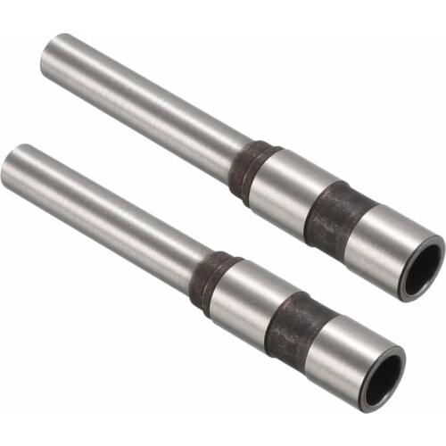 Uxcell 2pcs Hollow Paper Drill Bit Dia 2.5-10mm L 65-75mm for Taper Shank Punch Punching Machine Metallic Material Drilling Tool