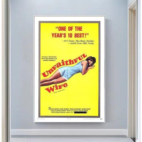 V0509 The Unfaithful Wife Vintage Classic Movie Wall Silk Cloth HD Poster Art Home Decoration Gift