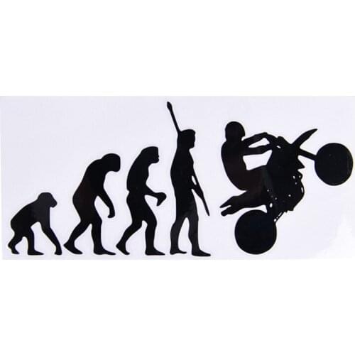 Human Evolution Motorcycle Car Stickers Personalized Vinyl Reflective Decals New