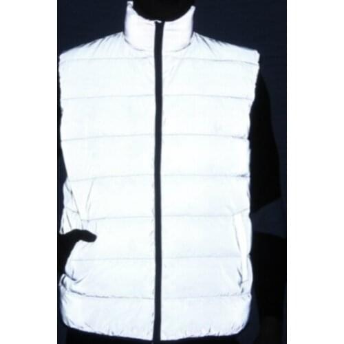 Winter Vest Men/women Reflective Light Sleeveless Winter Waistcoat Thick Warm Cotton Padded Outdoor Running Sport Vests for Men