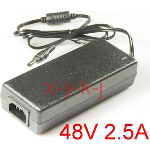 1PCS High quality IC solutions AC 100V-240V DC 48V 2.5A Switch power supply, 120W LED adapter, 5.5mm*2.1-2.5mm