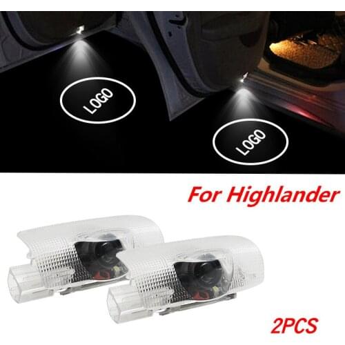 2pcs led door logo light For Toyota HighLander 2011-2019 Toyota Logo Laser Projector Light Ghost Shadow Light Accessories