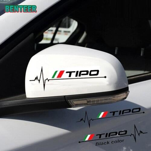 2pcs car rearview mirrow sticker for fiat TIPO
