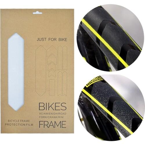 Bicycle Mountain Bike Frame Protection Film Anti-scratch Stickers Transparent 3D Structure Sticker Bicycle Parts Accessories