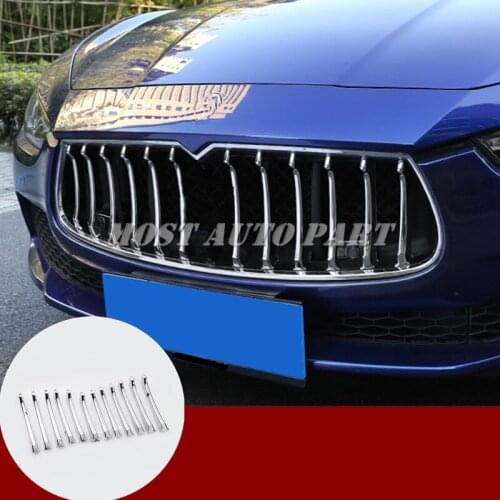 ABS Chrome Center Grille Grid Molding Trim Cover For Maserati Ghibli 2014-2017 Car accesories interior Car decoration