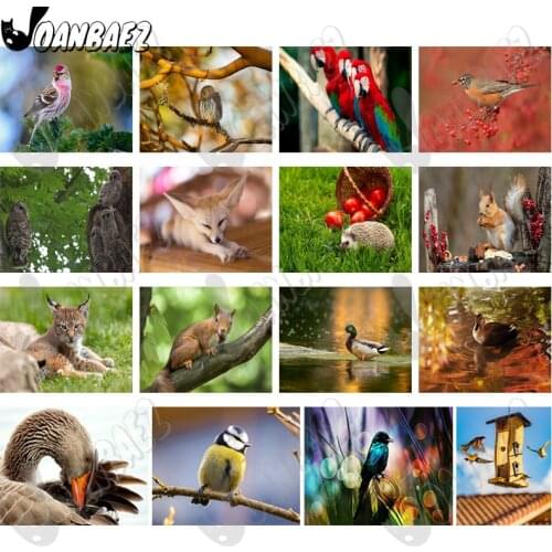 Animal Diamond Painting 5D Diy Cute Diamond Mosaic Hedgehog Cross Stitch Squirrel Sticker Diamond Embroidered Mosaic Gift Decor