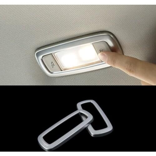 Auto ABS Chrome Rear Reading Light Decorative Cover Trim for BMW X3 G01 2018 2019 Car Styling Inner Accessories