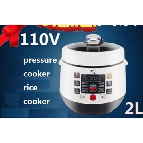 Free shipping 2 litre mini pressure cooker 110voltage cooking tool rice cooker rice cooking pot high quality