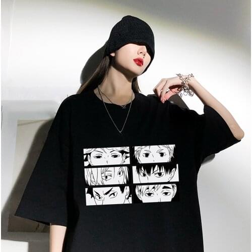 Kawaii Haikyuu T-shirt Men Women Short Sleeve Tee Anime Manga Tops Clothes