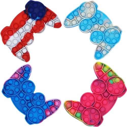 Game Controller Shape Push Up Bubble Kids Fidget Toy Gamepad AntistressSilicone Hand Push Bubbles Sensory Stress Relieve Toys