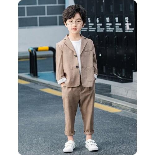 Children Casual Suit Set 2021 Fashion Boys/Girls clothes Blazer +Pants Outfits Kids sets Party Performance Clothing for wedding