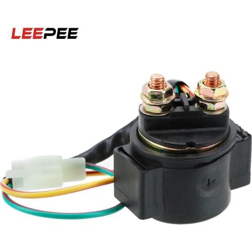 LEEPEE Motorcycle Starter Relay CG125,GY6-125 12V 20W For GY6 50cc 125cc 150cc For Scooter ATV Karts Solenoid 2 Pin 2 Wires