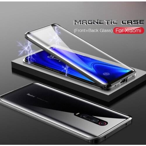 360 Full Magnetic Case For Xiaomi Mi9T Cover Mi9TPro Front Back Magnet Tempered Glass Case On Xiomi Mi 9T Pro 9TPro Coque Funda