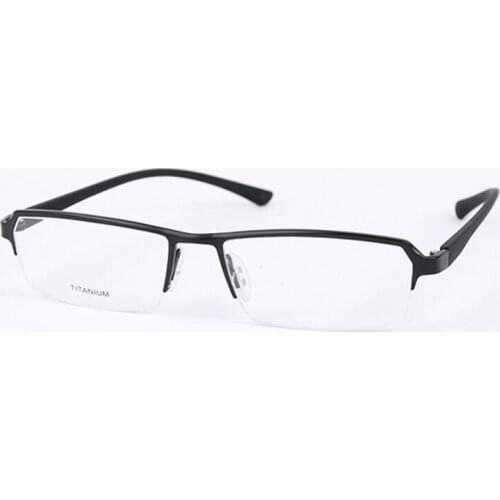 Fashion Square male Glasses Frame men Optical Myopia Prescription glasses Half Metal mens eyeglasses frames spectacle eyewear