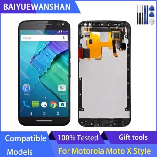 Original 5.7 " For Motorola Moto X Style LCD XT1570 XT1575 XT1572 LCD Touch Screen Display Replacement With Frame