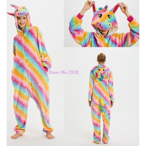 Unicornio Animal Pijama Unicorn Onesies Pajamas Cosplay Kugurumi Pyjama Rabbit Wolf Panda Koala Onesies Pajamas Sleepwear
