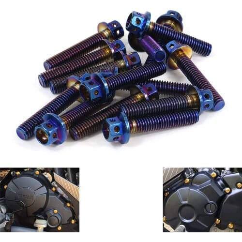 Fit for YAMAHA MT07 2014-2021 MT-07 MT 07 Engine Cover Bolt Aftermarket Use Crankcase Cover Bolt Kit Stainless Steel