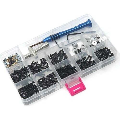 Repair Supplies RC Car Tools Kit Cross Screwdriver Accessories Flat Head Screws Toys With Box Hex Wrench For WPL Mangniu 1:12