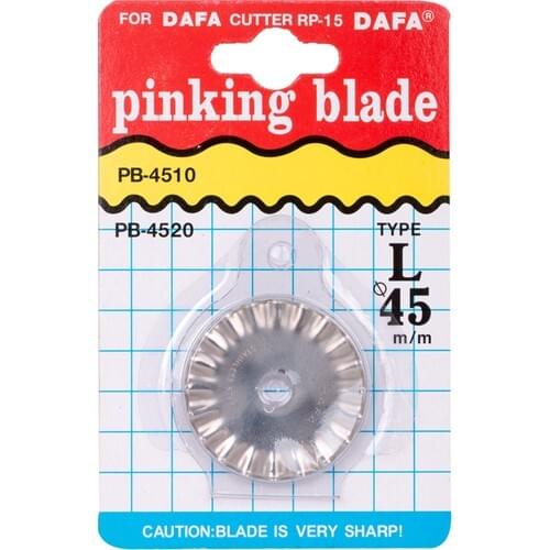 Dafa Roulette Fabric Cutter Replacement Wavy Blade 45Mm