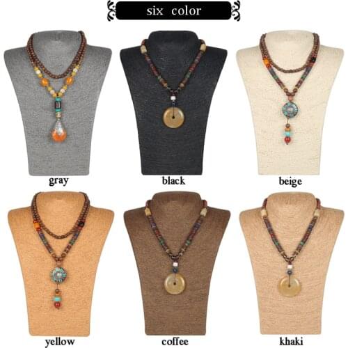 S/M/L 6 Colors Woman Rope Mannequin Necklaces Bust Stand Bust Jewelry Display Stand Shelf Holder L23*W13*H36cm Wholesale Price