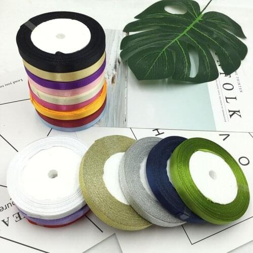 DIY Preserved Fresh Flower Keychain Wreath Car Hanging Ribbon Bow Ribbon Ribbon a Whole Roll Width 1cm Gift Box Ribbon