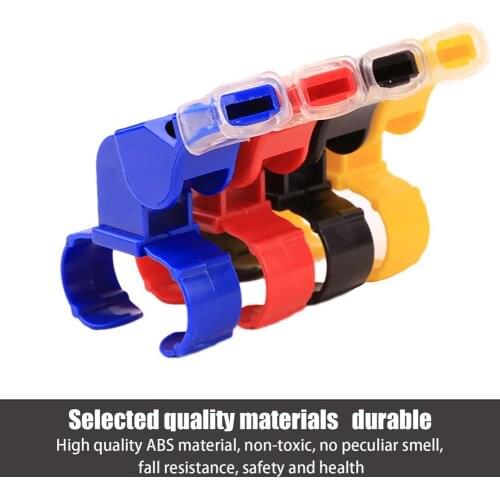 Sports Training Whistle Football Referee Finger Whistle Safe Plastic Ring Whistle Finger Whistle With Tooth Guard For Sport