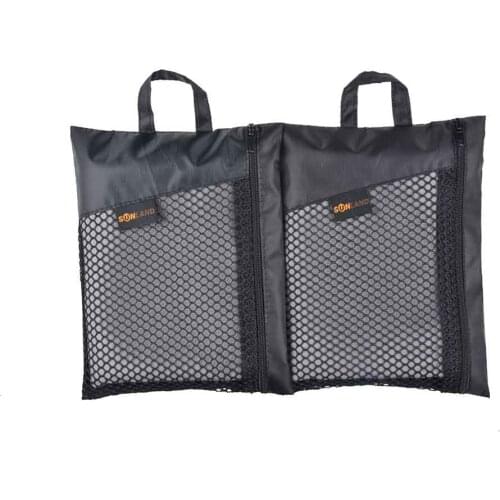 Sunland Microfiber Compact Travel Sports Camping Swiming Beach Towel With Carrying Bag And Hook Fast Drying 2 PCS 60cmx120cm
