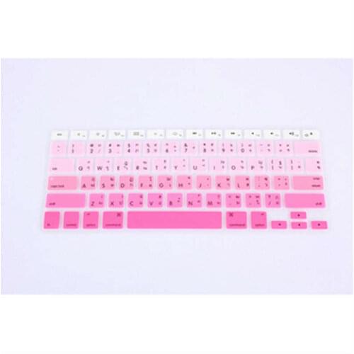 Gradient Pink Thai Keyboard Film protector for Macbook Air Pro Retina 13 15 17 Laptop Skin Covers for Mac book 13 15 Gel