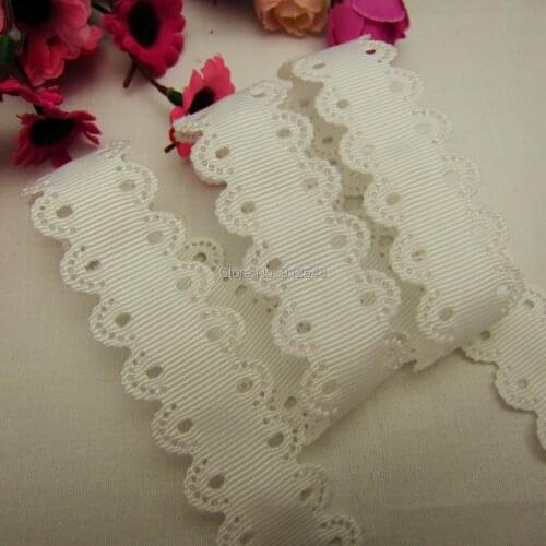 1'' 25mm hollow Flowers solid Grosgrain Ribbon, DIY handmade materials,Clothing accessories,Gift Wrapping