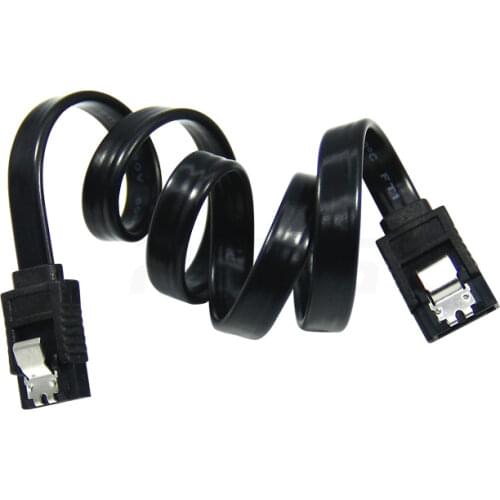 1pcs SATA 3.0 0.6GB Data Line 3.0 To Hard Disk SSD Adapter HDD Signal Cable 41cm Black Straight High Speed SATA Data Cable