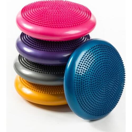33*33cm Inflatable Yoga Massage Ball Balance Pad Durable Gym Fitness Yoga Wobble Stability Balance Disc Foot Massage Cushion Mat