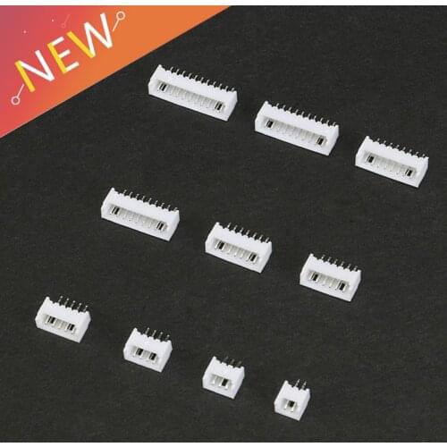 50pcs/lot 1.25mm Pitch Connector 2P 3P 4P 5P 6P 7P 8P 9P 10P 11P For PCB