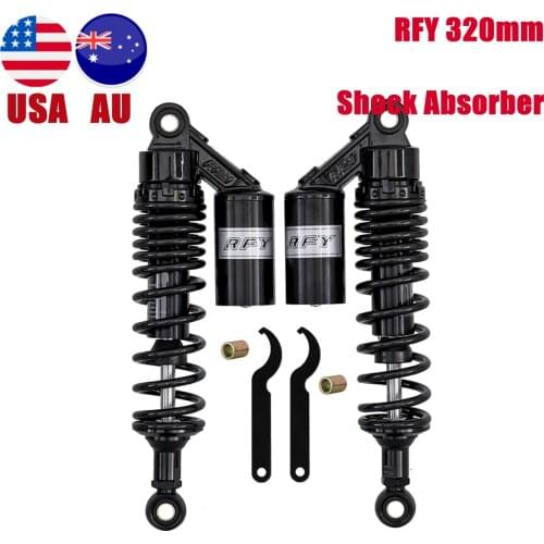 Motorcycle RFY 320mm 12.5" Black Air Shock Absorbers Damper For Scooter Go Kart ATV Trail Dirt Bike