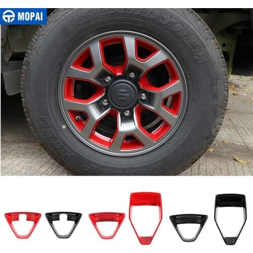 MOPAI Car Stickers for Suzuki Jimny JB74 Car Wheel Hub Decoration Cover for Suzuki Jimny 2019 2020 Accessories