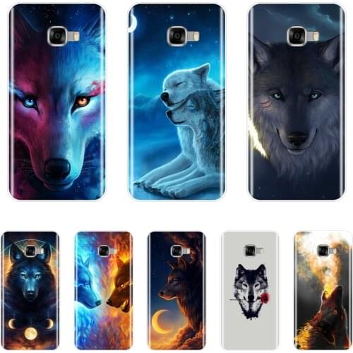Painting Phone Cover For Samsung Galaxy C5 C7 C9 Pro Case Silicone Cool Wolf Soft TPU For Samsung Galaxy C5 C7 C8 Phone Case