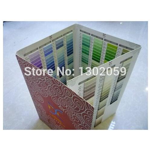 Available Cross Stitch Thread 447 Color Map Book--Useful Embroidery Tool