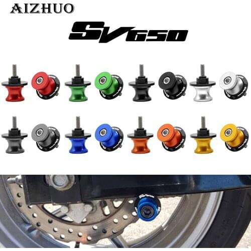 6/8/10MM Motorcycle Swingarm Spools Slider Stand Screws Swingarm Sliders For Suzuki SV650 SV650S SV 650