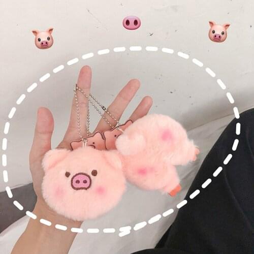 Korea Fashion Pink Plush Piglet Brooch Clothes Bags Accessories Pendant Children Gift Couple Gift Cute Cartoon Brooch