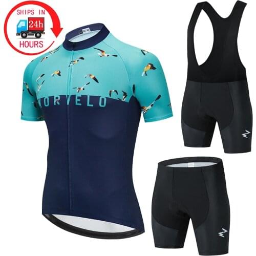 2021 Morvelo New Pro Bicycle Team Short Sleeve Mens Cycling Jersey Summer breathable Cycling Clothing Sets Maillot Ciclismo