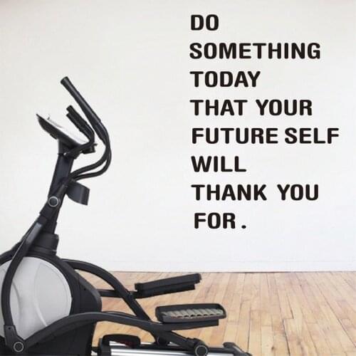 Fitness Motivational Wall Decal Quote Sticker For Gym Removable Vinyl Art Wall Stickers Home Decor Living Room Bedroom D308