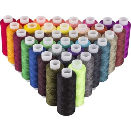 39Color Embroidery Sewing Threads Polyester Sewing Thread Machine Threads Craft Sewing DIY Quilting Needlepoin for Clothes Dress