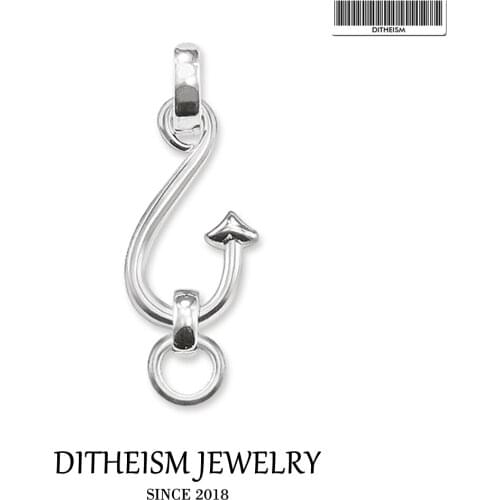 Fishing Hook Charms Pendant Carriers, 2018 New Fashion Jewelry 925 Sterling Silver Trendy Gift For Women Men Lovers