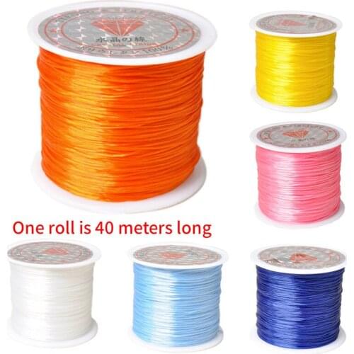 40 Meters Length Strong Elastic Crystal Beading Cord for Bracelets Stretch Thread String Necklace DIY Jewelry Making Cords Line