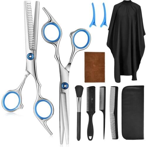 Professional Hairdressing Scissors Kit Stainless Steel Hair Cutting Scissors Thinning Shears Barber Set Hair Cutting Shears Tool