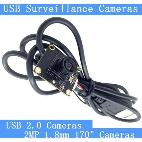 PU`Aimetis 2MP Surveillance cameras 720P HD 170-degree wide viewing angle USB2.0 camera module