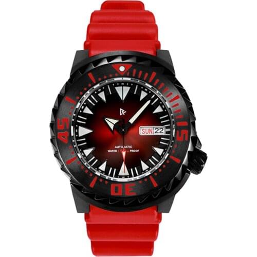 RDUNAE NH36A Mens Automatic Watch Sapphire Crystal Luminous Mechanical Watch 43mm Aluminium Bezel 150M Diver Watches