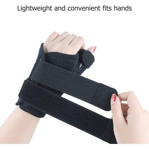 Adjustable Elastic Two-way Thumb Stabilizer Finger Support Wrist Band Brace Splint Wrist Hand Protector Bandage