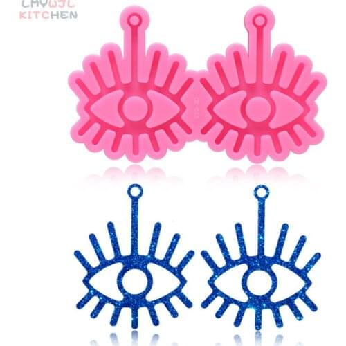 DIY Glasses Shape Earrings Earrings Silicone Mold Epoxy Resin Keychain Mold Crystal Epoxy Jewelry Craft Making Tool